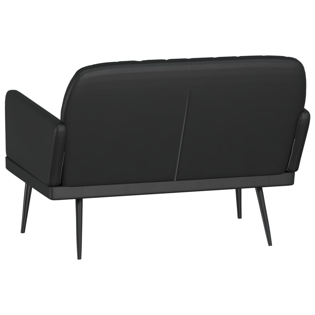 bænk 107x80x81 cm kunstlæder sort