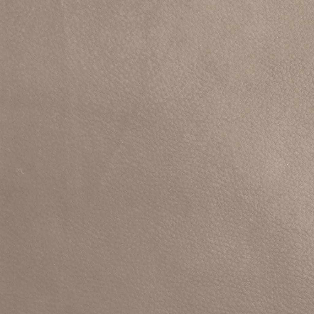 bænk 107x80x81 cm kunstlæder cappuccinofarvet