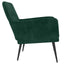lænestol 62x79x79 cm velour mørkegrøn