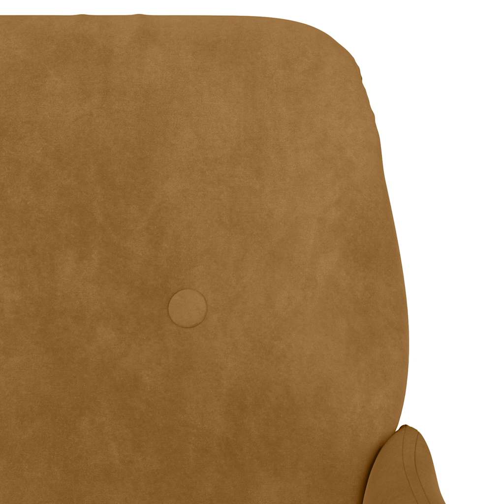 bænk 108x79x79 cm velour brun