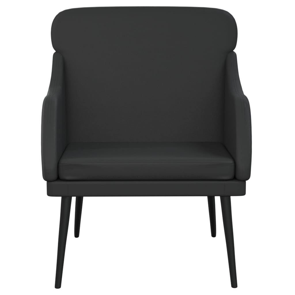 lænestol 63x76x80 cm kunstlæder sort