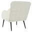 lænestol 63x76x80 cm velour cremefarvet