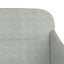bænk 110x76x80 cm velour lysegrå
