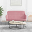 bænk 110x76x80 cm velour Lyserød