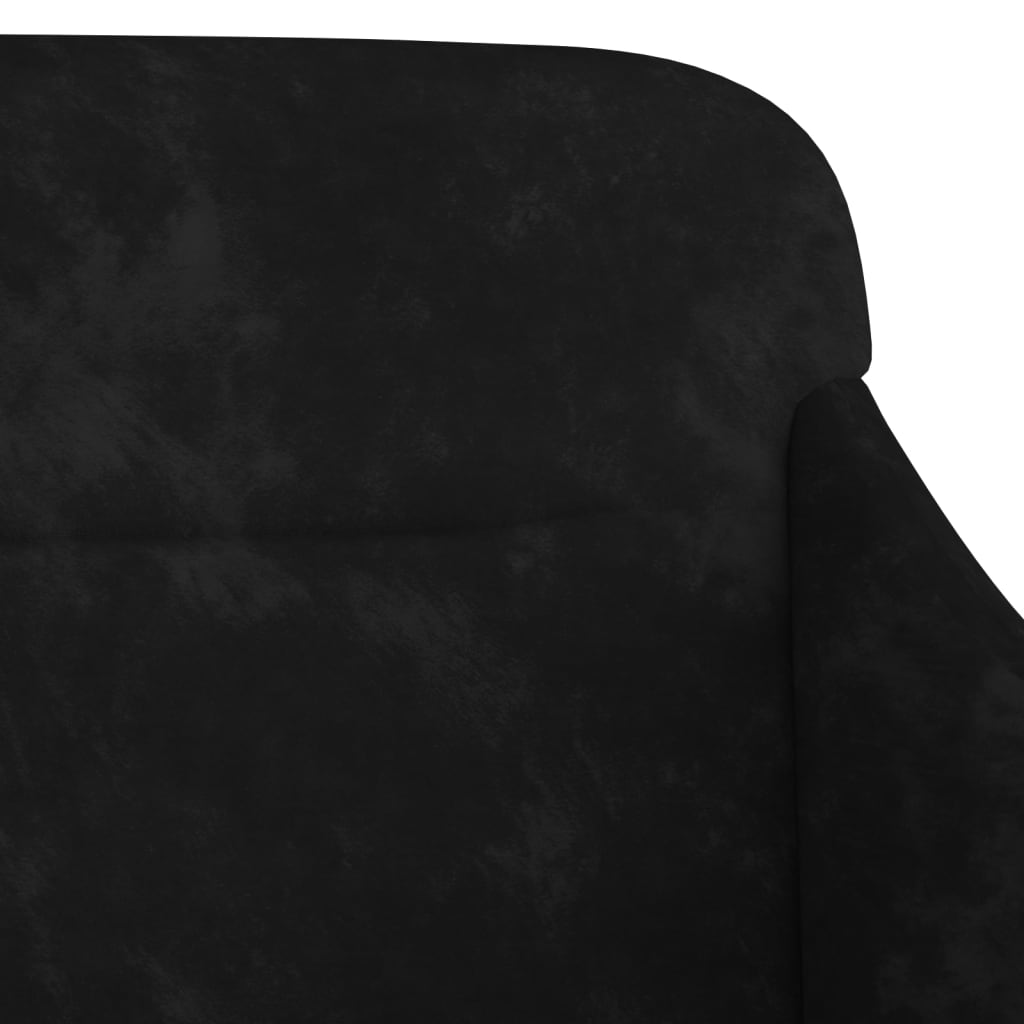 bænk 110x76x80 cm velour sort