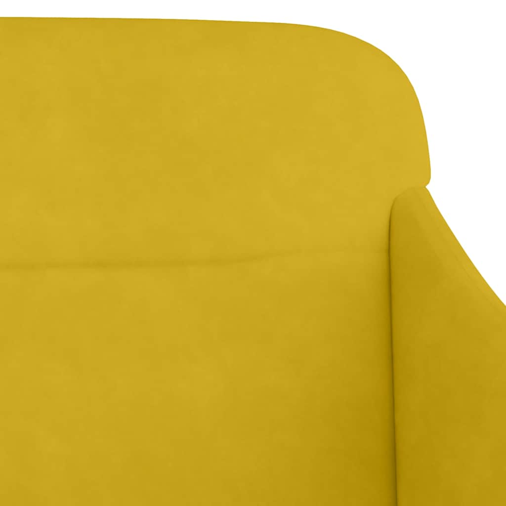 bænk 110x76x80 cm velour gul