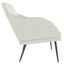 bænk 110x76x80 cm velour cremefarvet