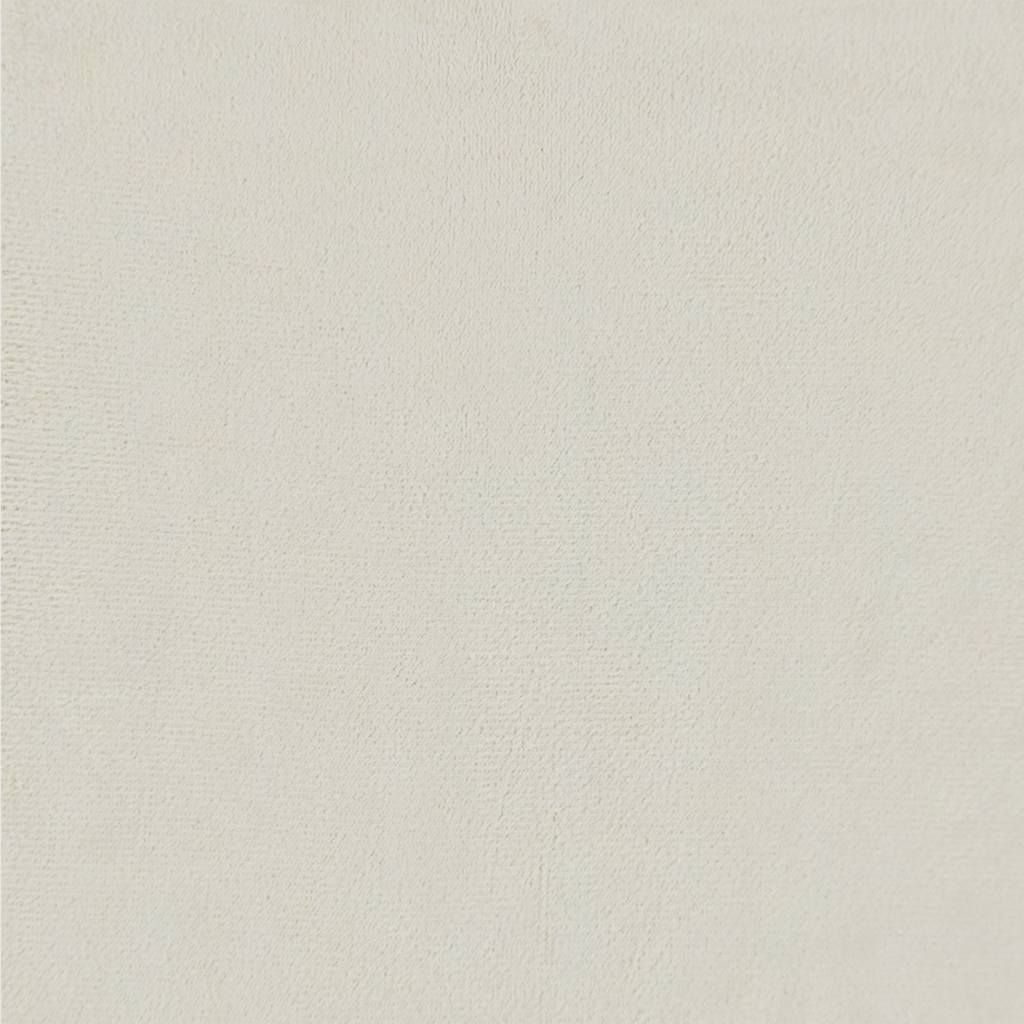 bænk 110x76x80 cm velour cremefarvet