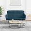 bænk 110x76x80 cm velour blå