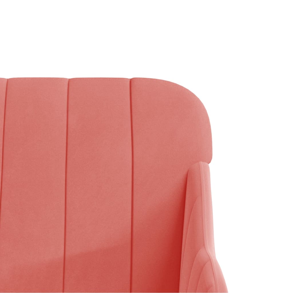 bænk 110x76x80 cm velour Lyserød