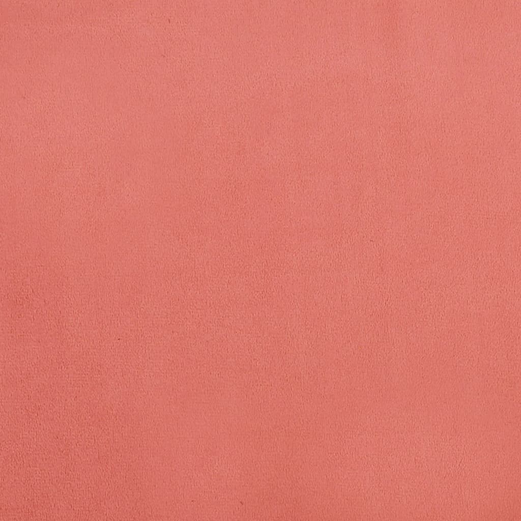 bænk 110x76x80 cm velour Lyserød