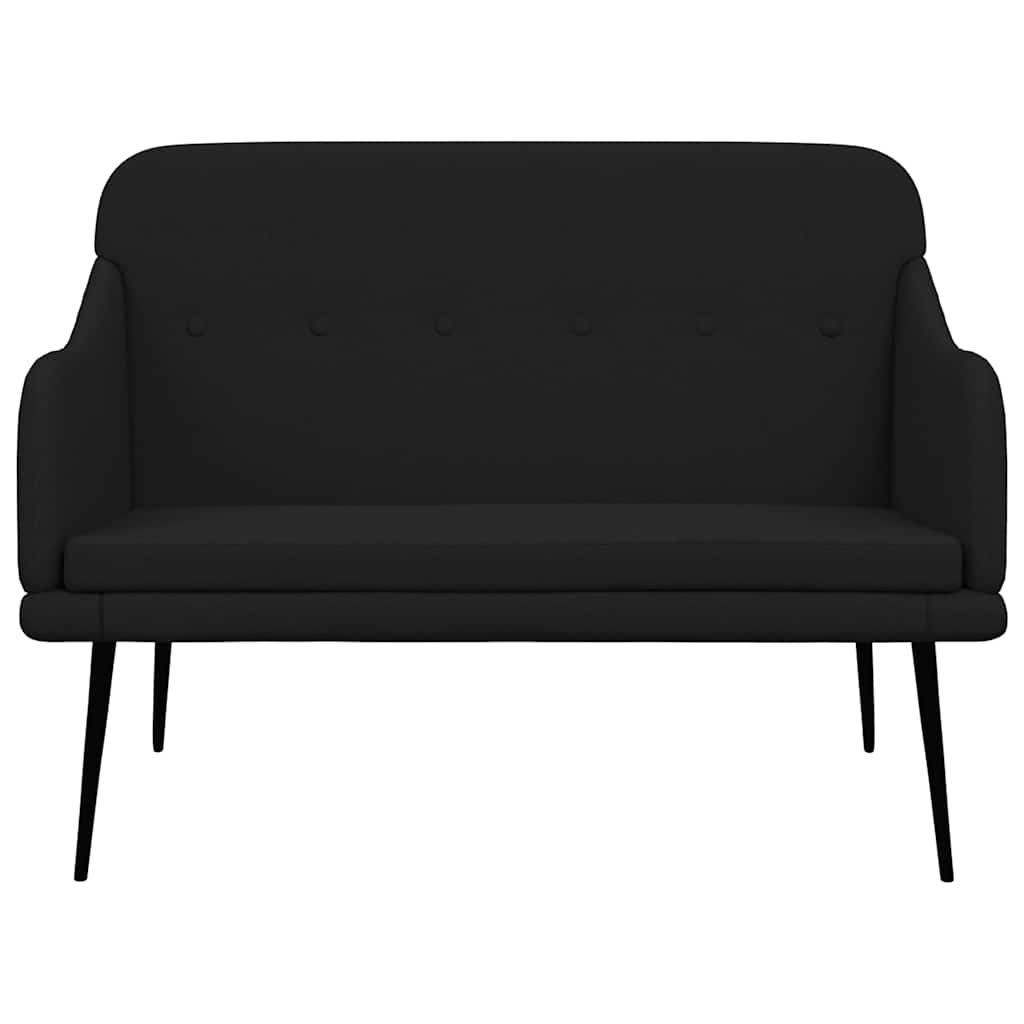 bænk 110x76x80 cm stof sort