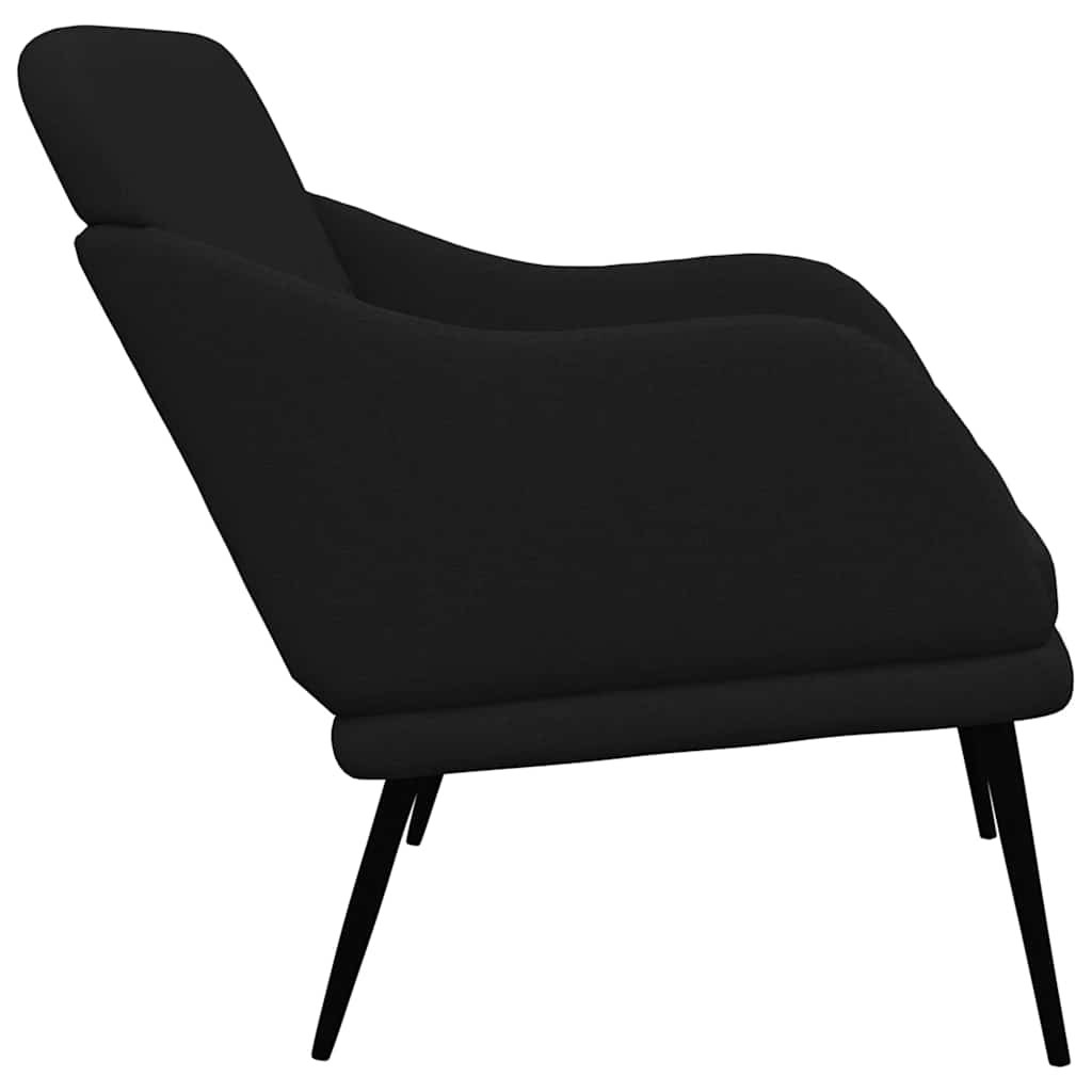 bænk 110x76x80 cm stof sort