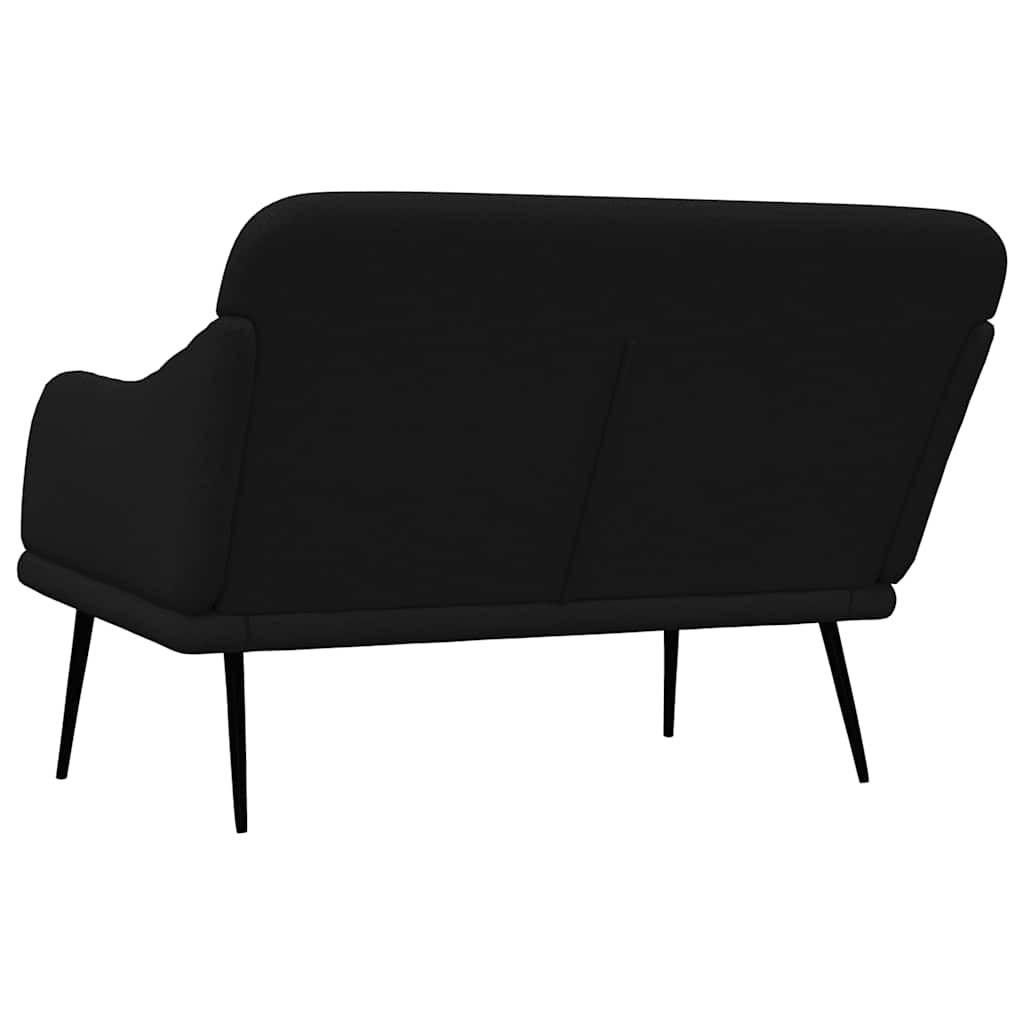 bænk 110x76x80 cm stof sort