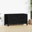 opbevaringskasse til haven 121x55x64 cm massivt fyrretræ sort