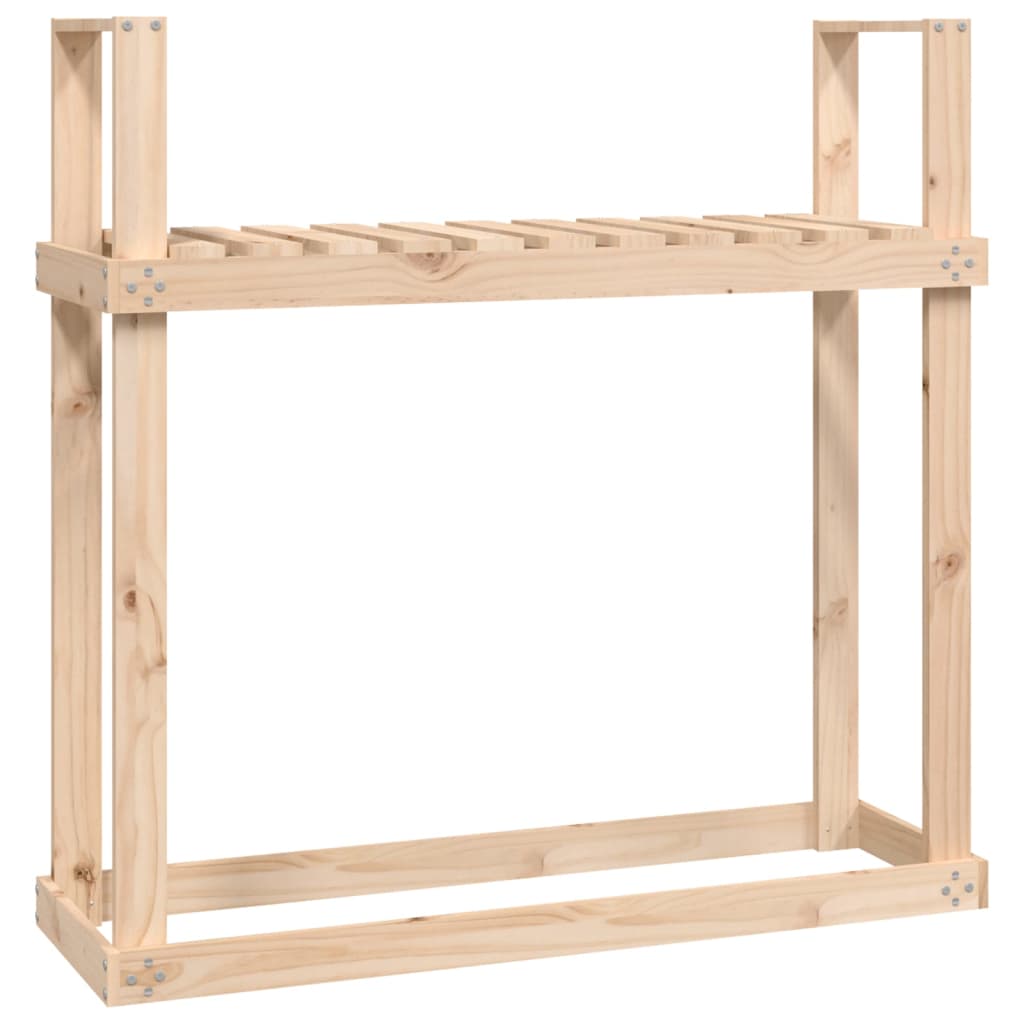 brændestativ 1110x35x108,5 cm massivt fyrretræ