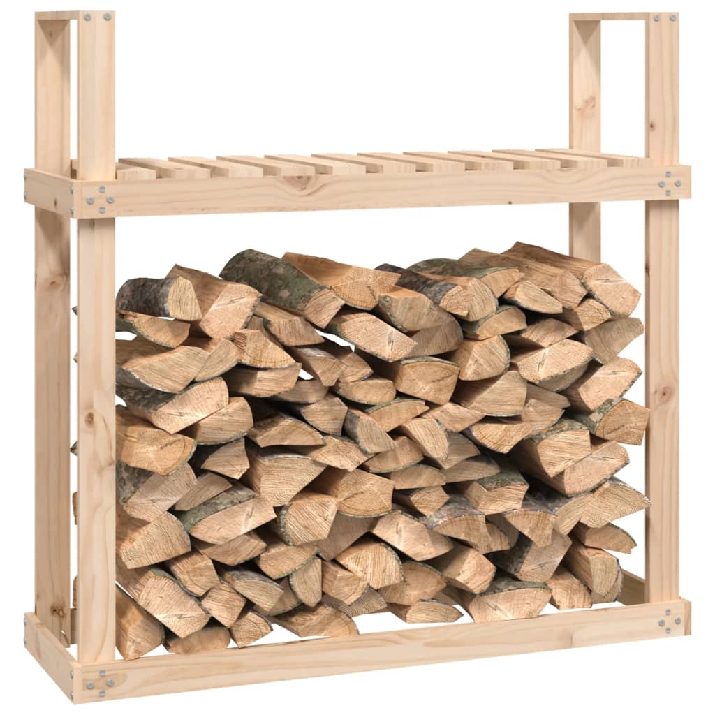 brændestativ 1110x35x108,5 cm massivt fyrretræ