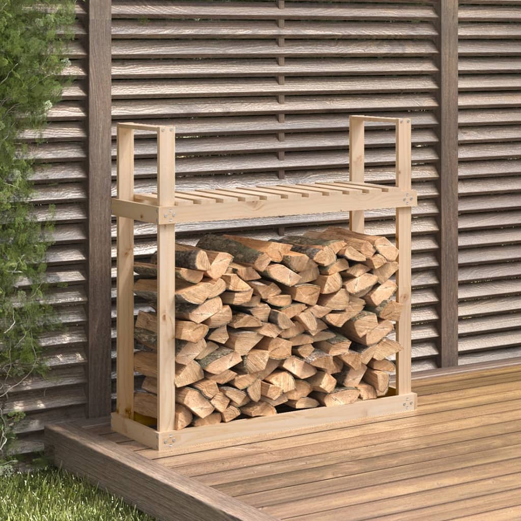 brændestativ 1110x35x108,5 cm massivt fyrretræ