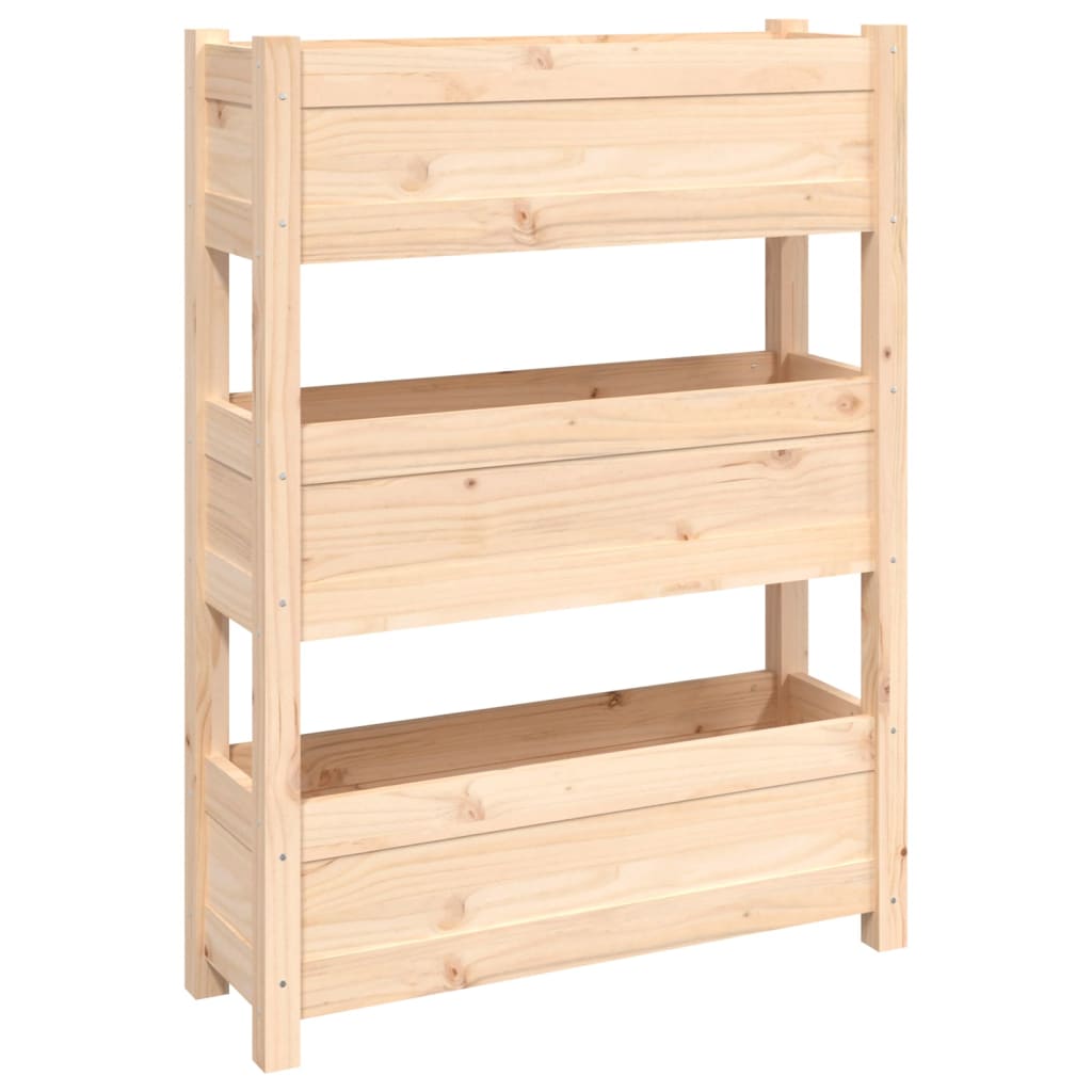 plantekasse 77x25x104,5 cm massivt fyrretræ
