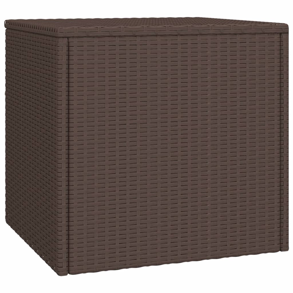 sideborde 3 stk. polyrattan brun