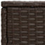 sideborde 3 stk. polyrattan brun