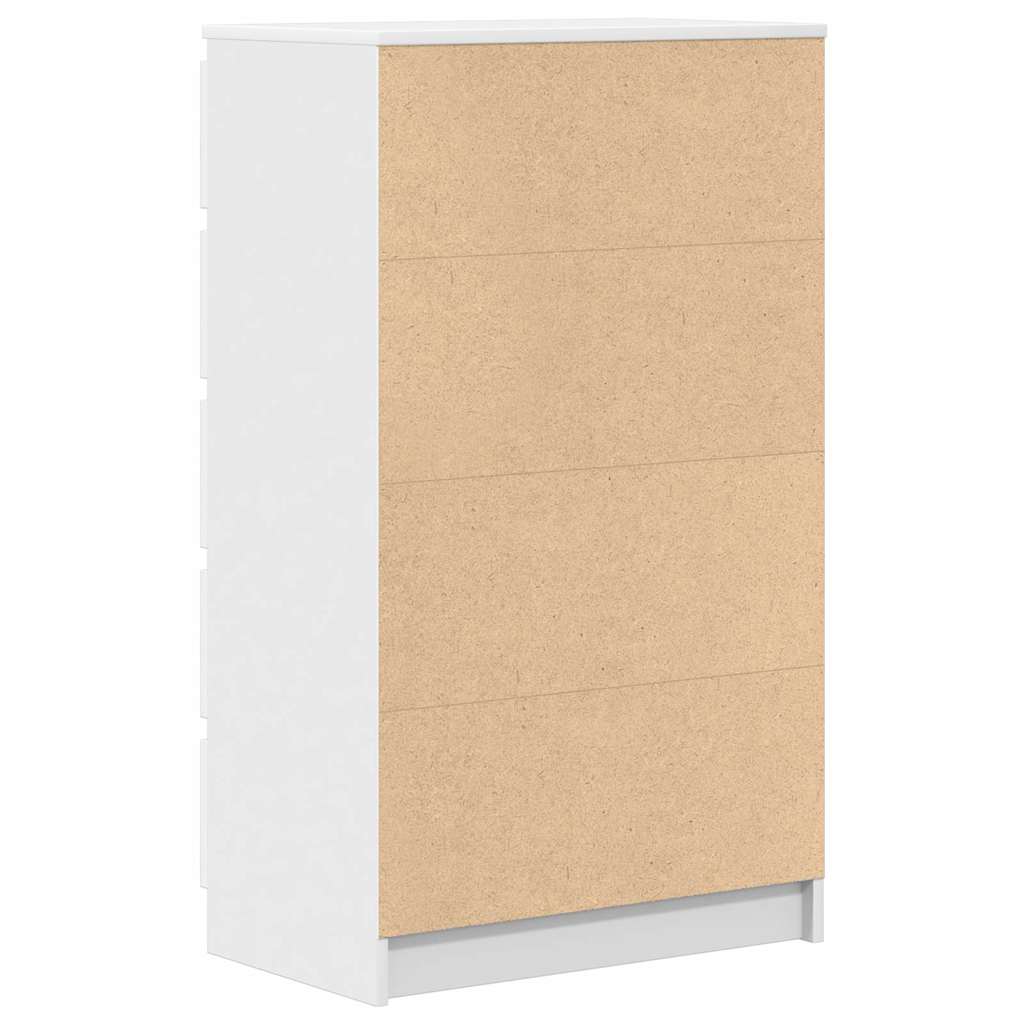 skuffeskab 60x36x103 cm konstrueret træ hvid