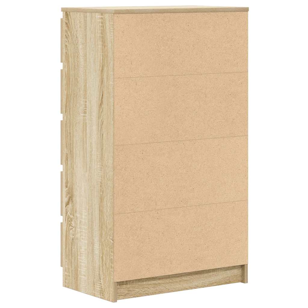 kommode 60x36x103 cm konstrueret træ sonoma-eg