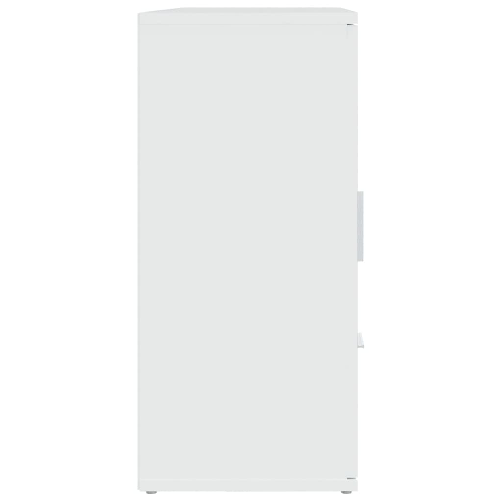 skænk 91x29,5x65 cm konstrueret træ hvid