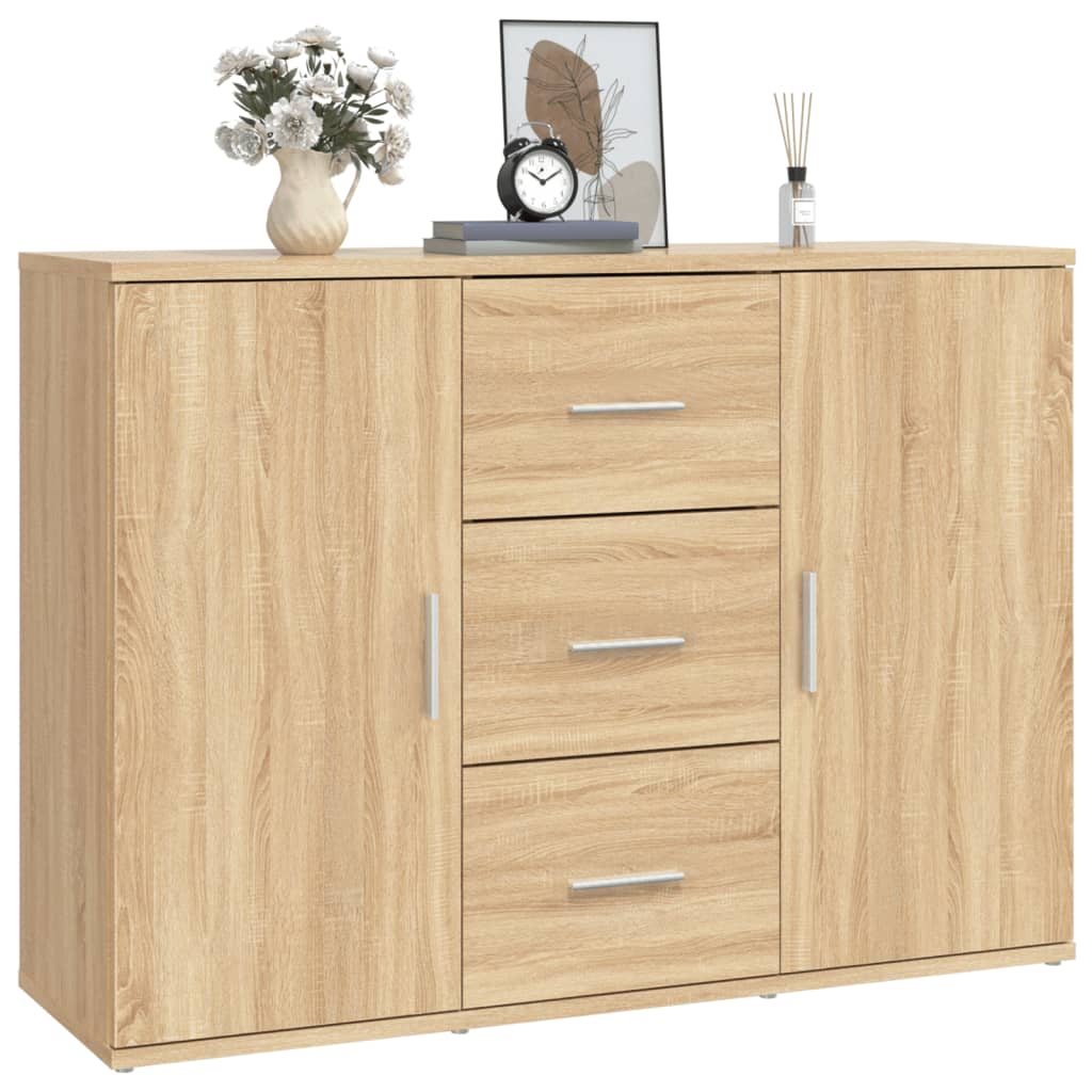 skænk 91x29,5x65 cm konstrueret træ sonoma-eg