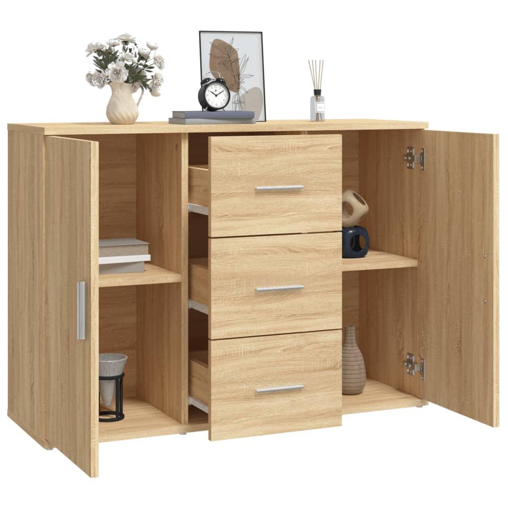 skænk 91x29,5x65 cm konstrueret træ sonoma-eg