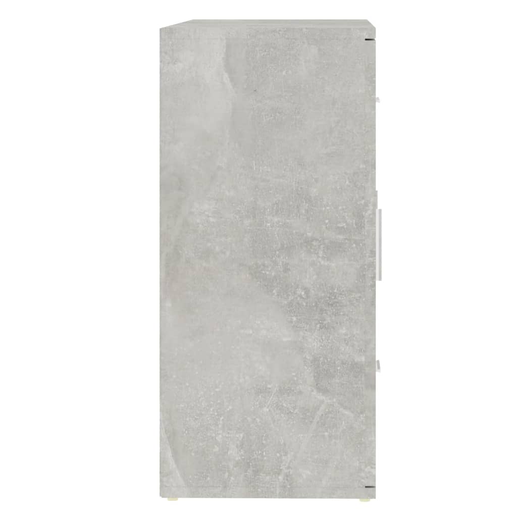 skænk 91x29,5x65 cm konstrueret træ betongrå