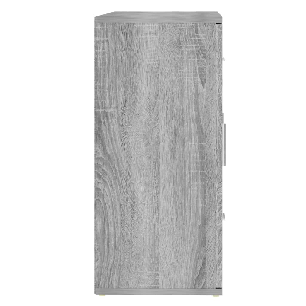 skænk 91x29,5x65 cm konstrueret træ grå sonoma-eg