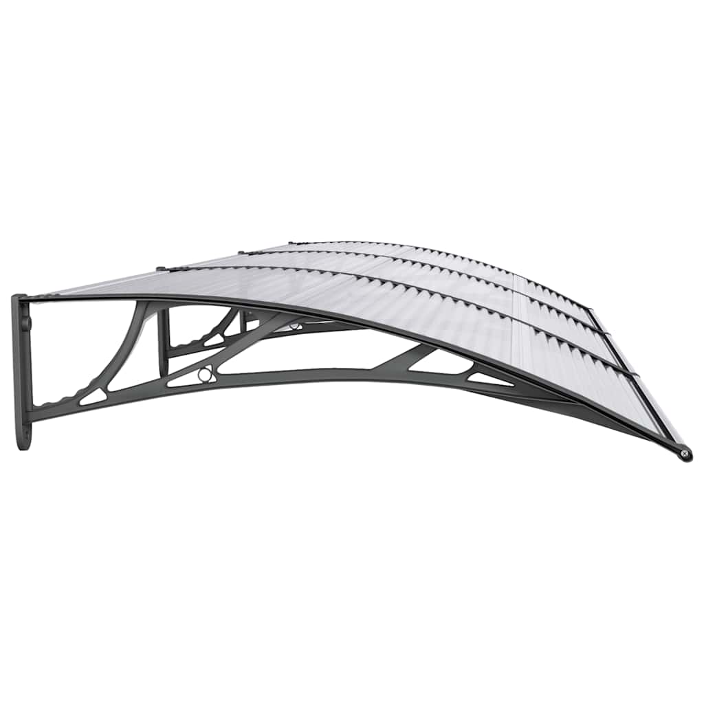 dørbaldakin 300x100 cm polycarbonat sort