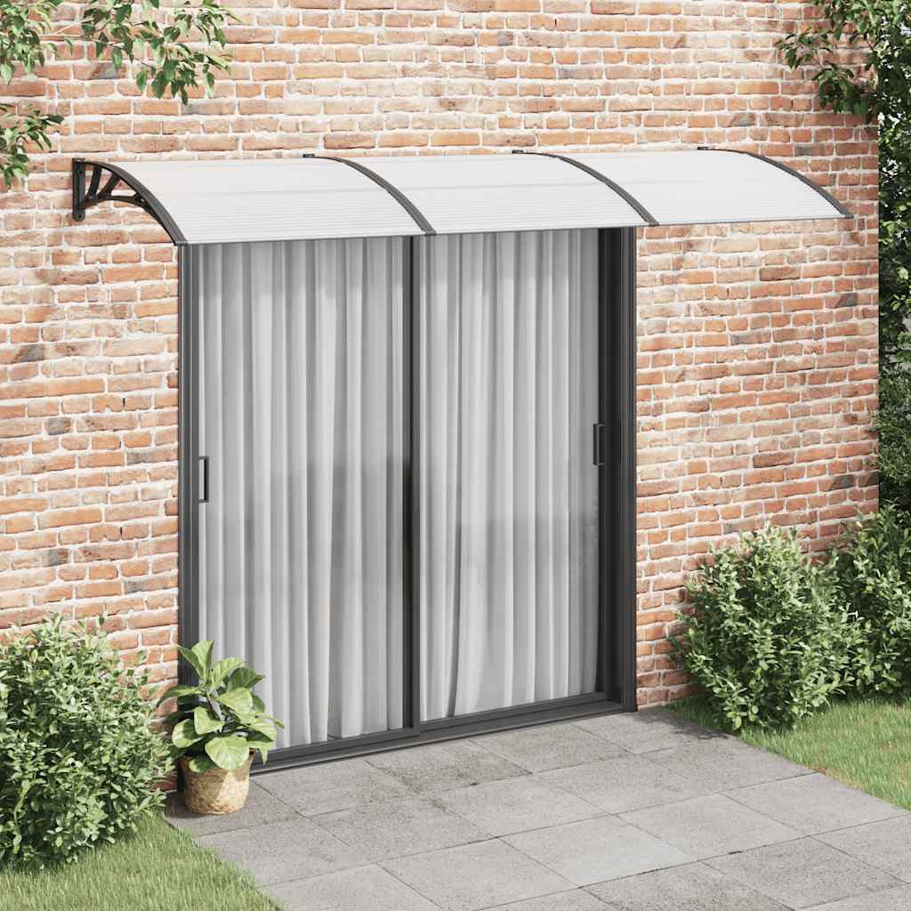 dørbaldakin 300x100 cm polycarbonat sort