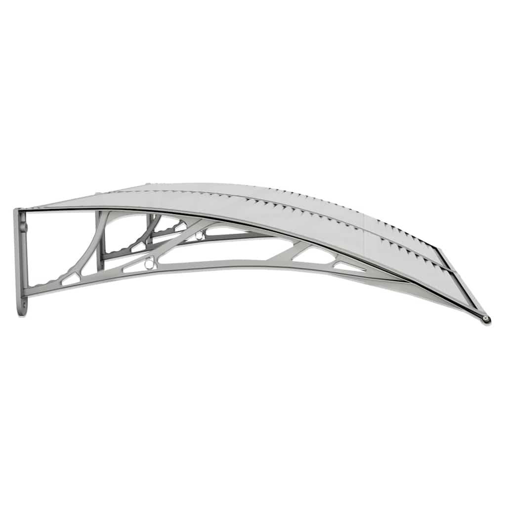 dørbaldakin 150x100 cm polycarbonat grå