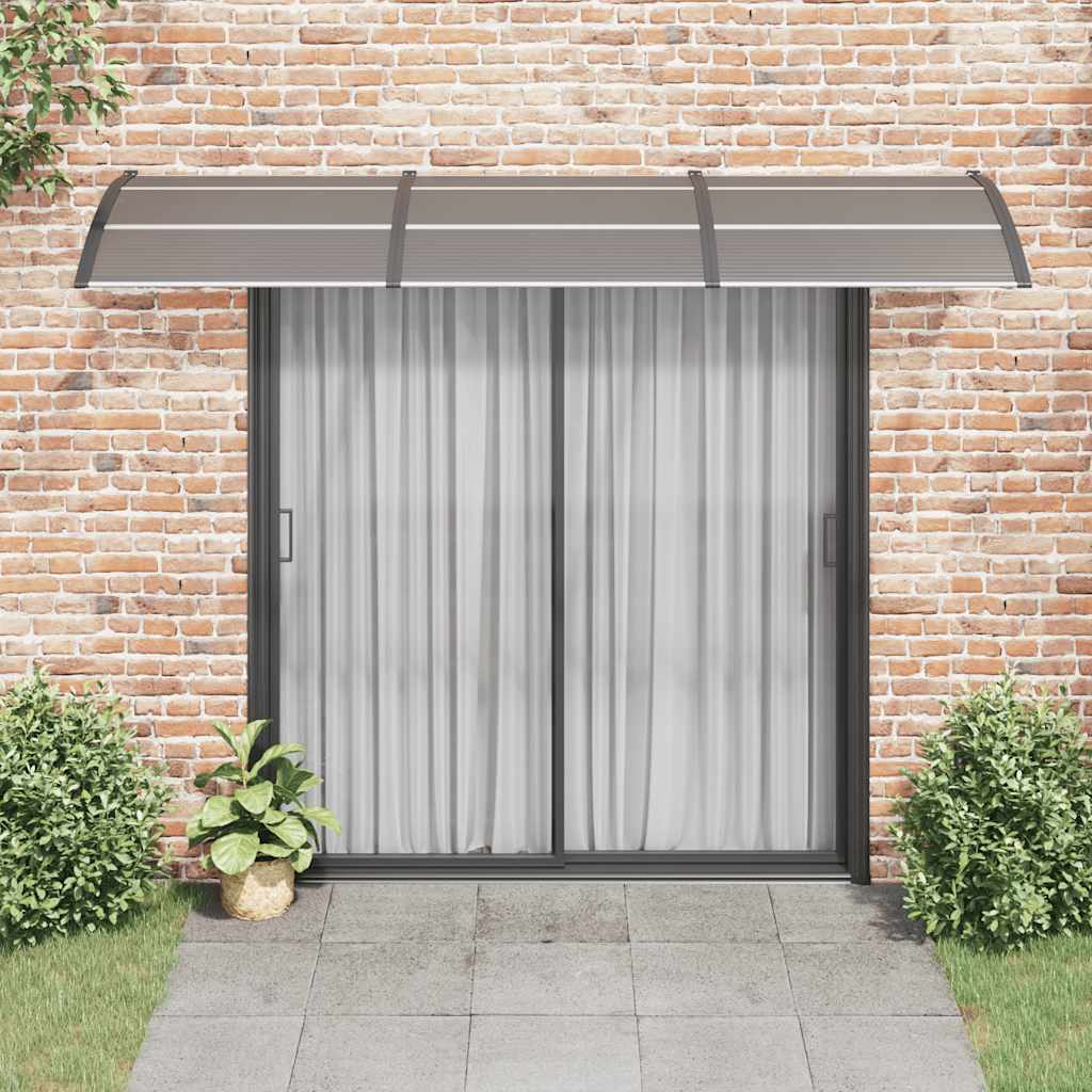 dørbaldakin 300x100 cm polycarbonat sort
