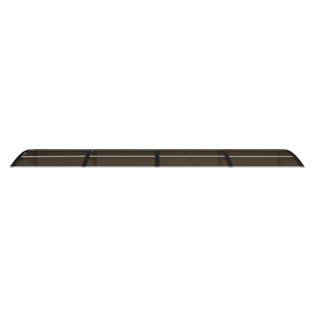 dørbaldakin 350x75 cm polycarbonat sort