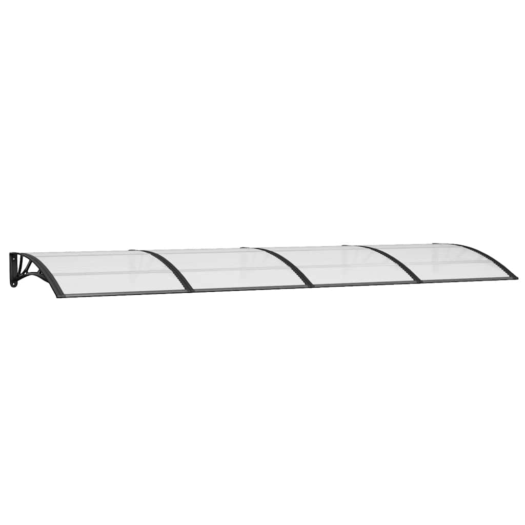 dørbaldakin 350x100 cm polycarbonat sort