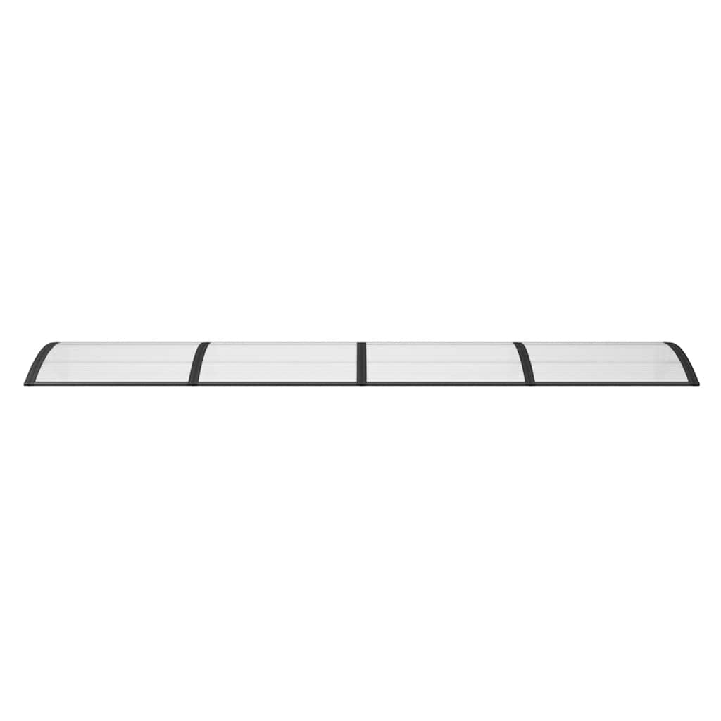 dørbaldakin 350x100 cm polycarbonat sort
