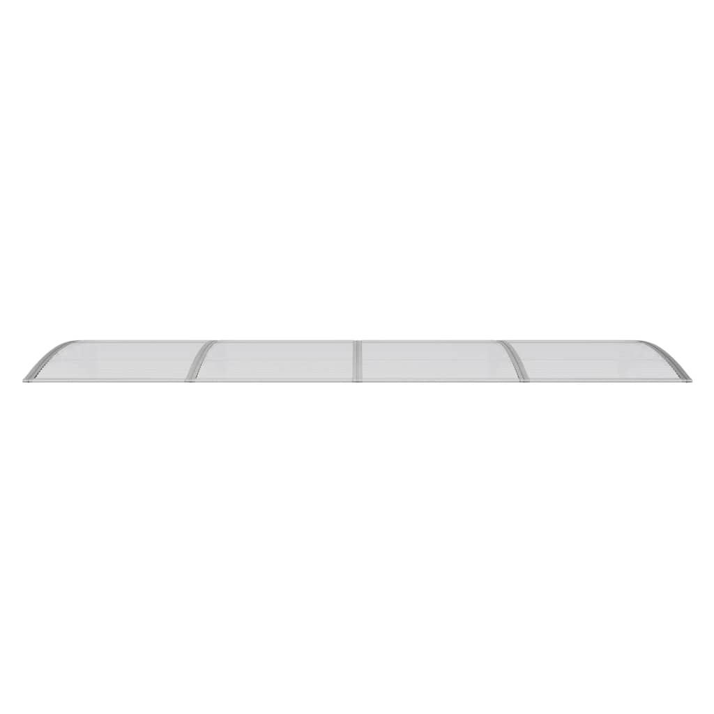 dørmarkise grå 350x100 cm polycarbonat