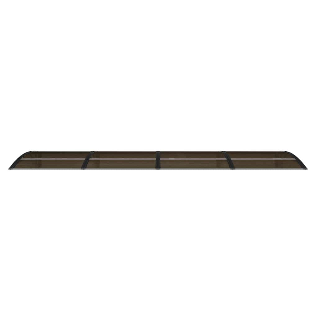 dørmarkise sort 350x100 cm polycarbonat