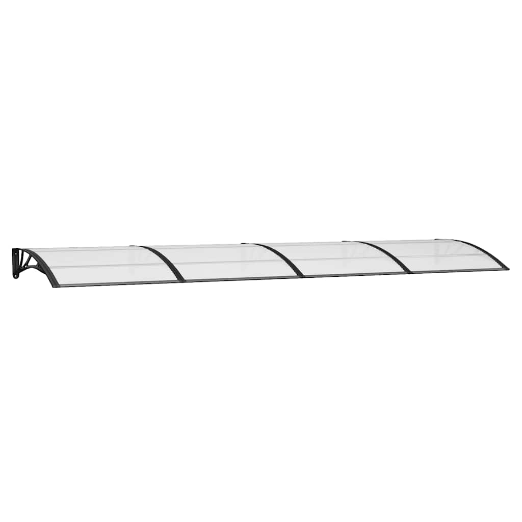 dørbaldakin 400x100 cm polycarbonat sort