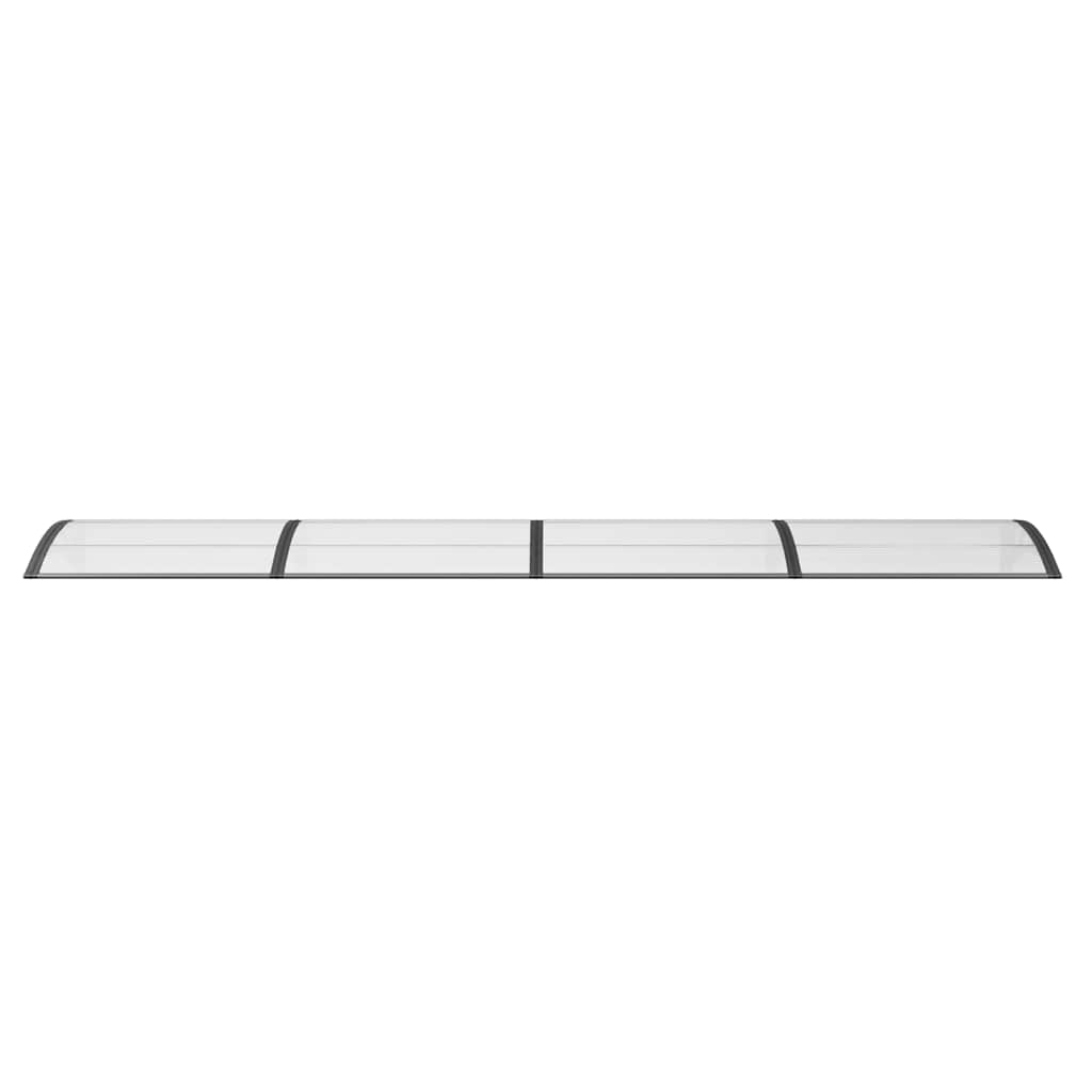 dørbaldakin 400x100 cm polycarbonat sort