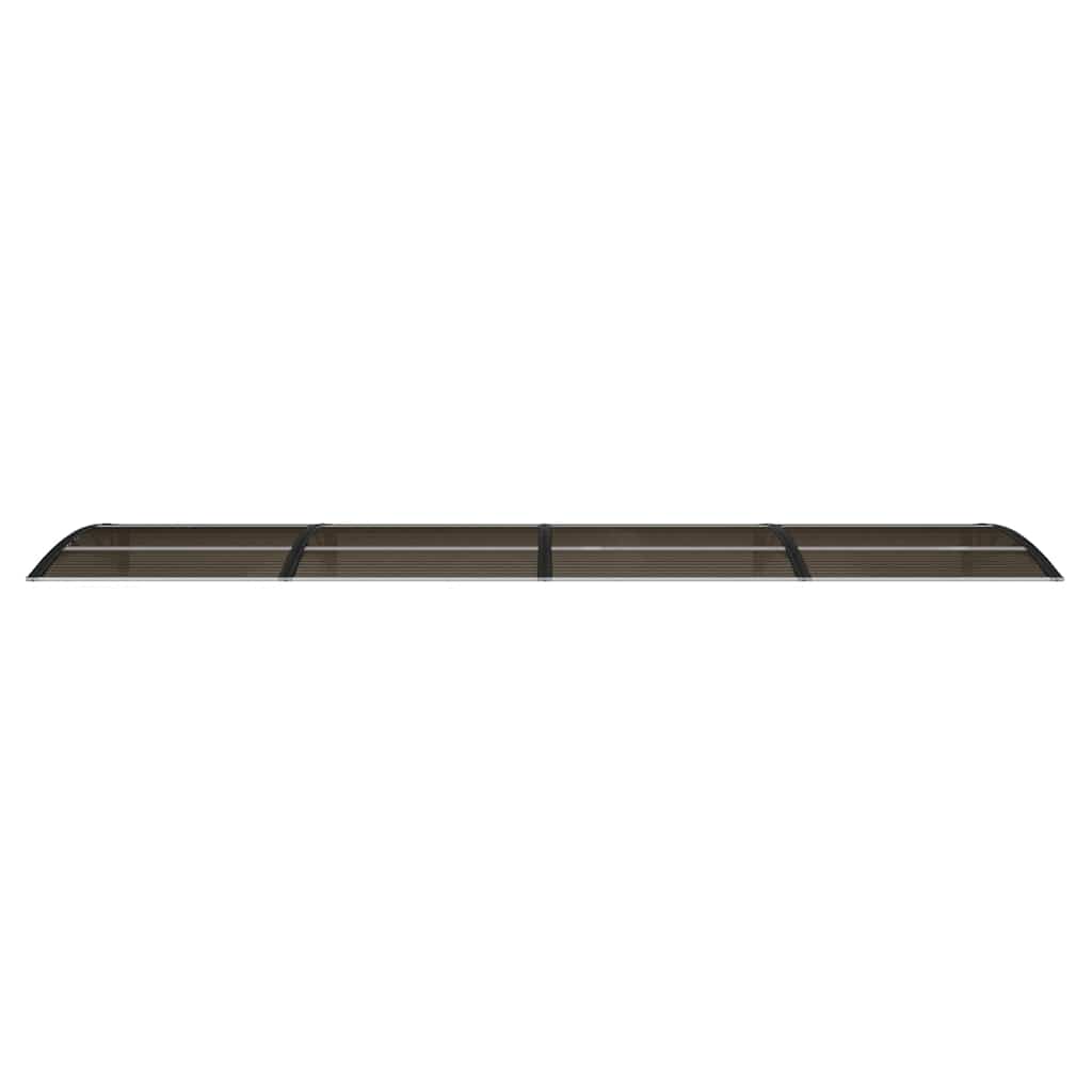 dørmarkise sort 400x100 cm polycarbonat