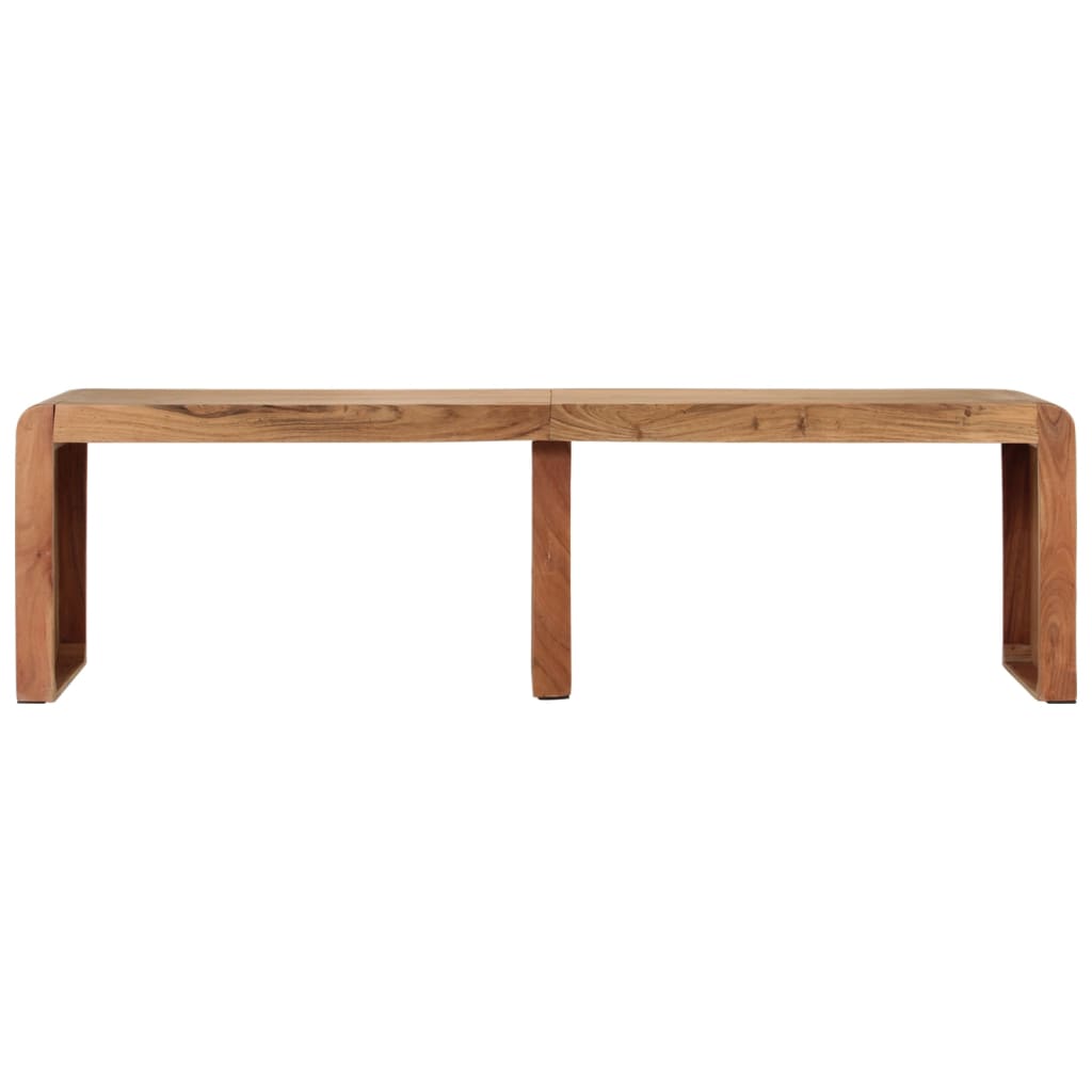 bænk 160x38x45 cm massivt akacietræ
