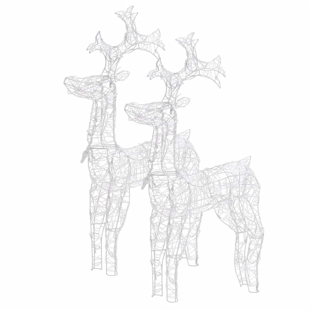 julerensdyr 2 stk. 60x16x100 cm akryl