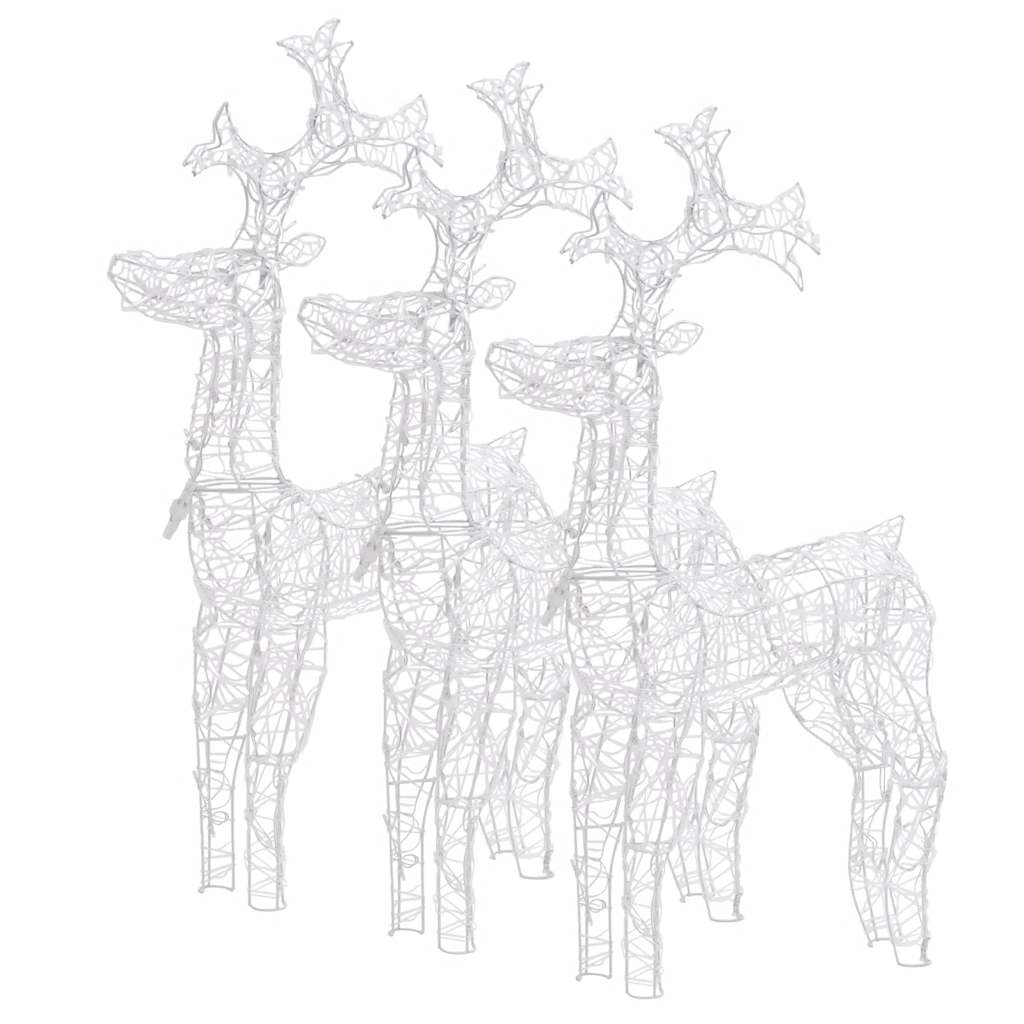 julerensdyr 3 stk. 60x16x100 cm akryl