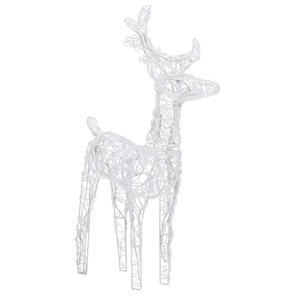 julerensdyr 4 stk. 160 LED'er akryl varmt hvidt lys
