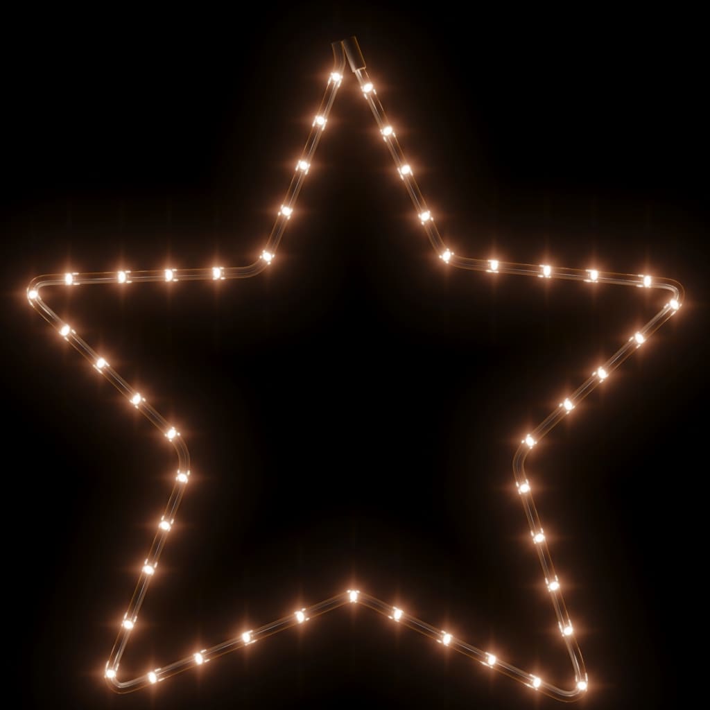 julestjerner 2 stk. 56 cm 48 LED'er varmt hvidt lys