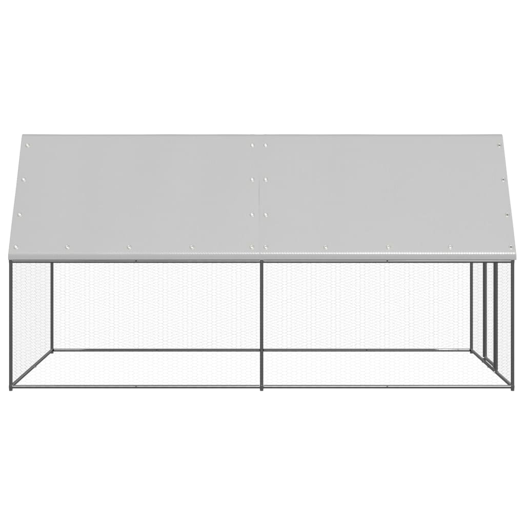 hønsegård 2x4x2 m galvaniseret stål
